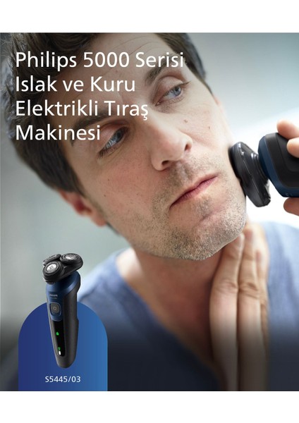 5000 Serisi Sinek Kaydı Tıraş Makinesi S5445/03- Islak/kuru