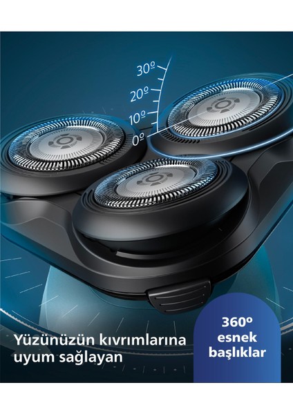 5000 Serisi Sinek Kaydı Tıraş Makinesi S5445/03- Islak/kuru