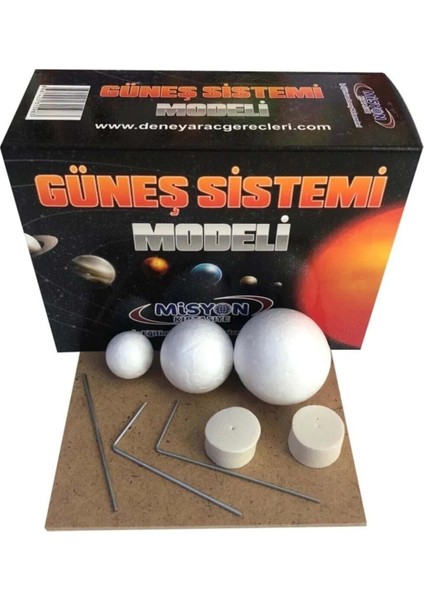 3'lü Güneş Sistemi Modeli Kutulu