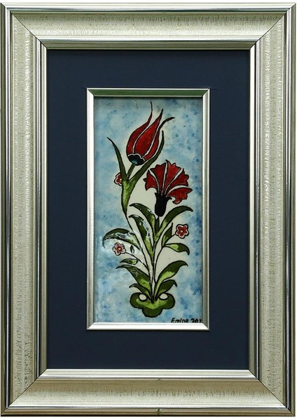 El Işçiliği Çini Tablo 25*35 cm - 6264