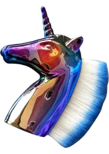 Karışık Renk Unicorn Allık Fırçası Makyaj Fırçası
