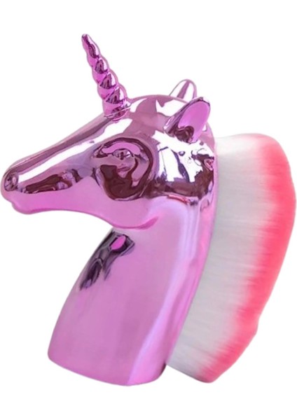 Pembe Renk Unicorn Allık Fırçası Makyaj Fırçası