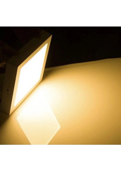 CT-5272 25W Panel LED Armatür Beyaz Kare Sıva Üstü Metal Kasa Sıcak Beyaz 3200K fiyatları