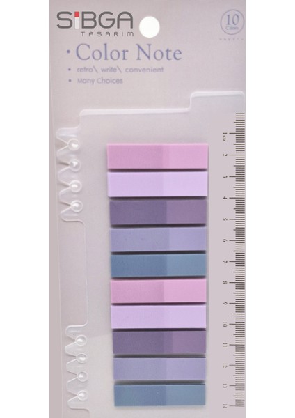 Şeffaf Renkli Postit Post-It Post It. Kitap Ayracı Ayraç Postit Sticker Not Kağıdı 200 Yaprak