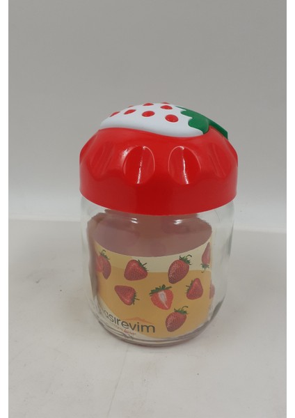 Çilek Desenli Kavanoz 1 Adet 425 cc -CK425 modelleri