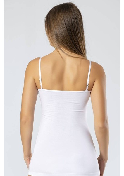 Kadın Ayarlanabilir Ip Askılı Likralı Pamuklu Uzun Atlet modelleri