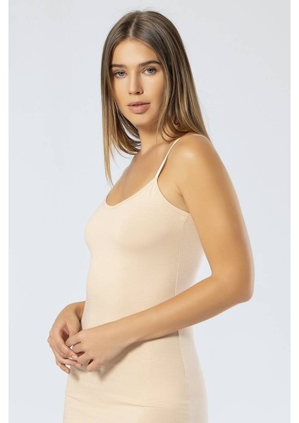 Kadın Ayarlanabilir Ip Askılı Likralı Pamuklu Uzun Atlet fiyatları