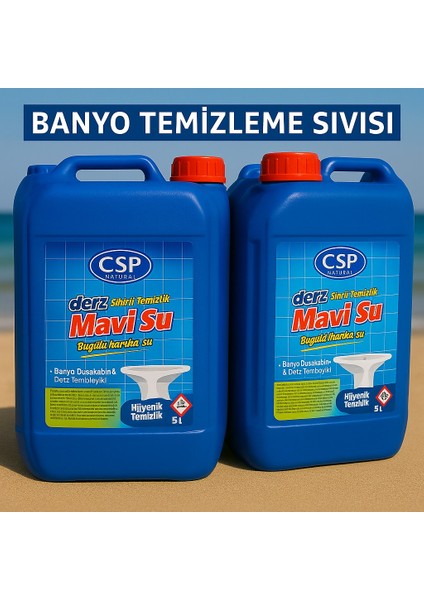 Sihirli Muhteşem Su Duşakabin ve Fayans Temizleyici 5 L 2 Li