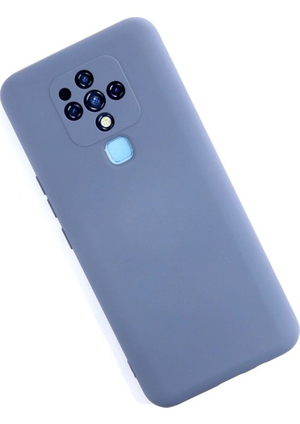 Tecno Camon 16 Kılıf Nano Içi Kadife Silikon - Gri Dpmah