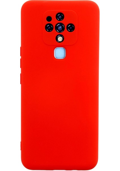 Tecno Camon 16 Kılıf Nano Içi Kadife Silikon - Kırmızı Dpmah