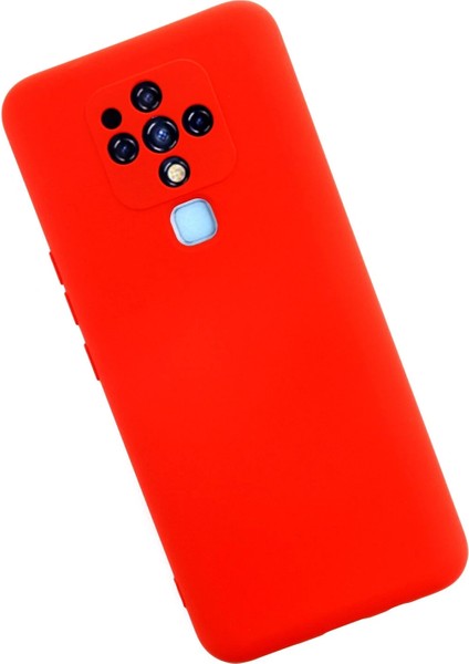 Tecno Camon 16 Kılıf Nano Içi Kadife Silikon - Kırmızı Dpmah