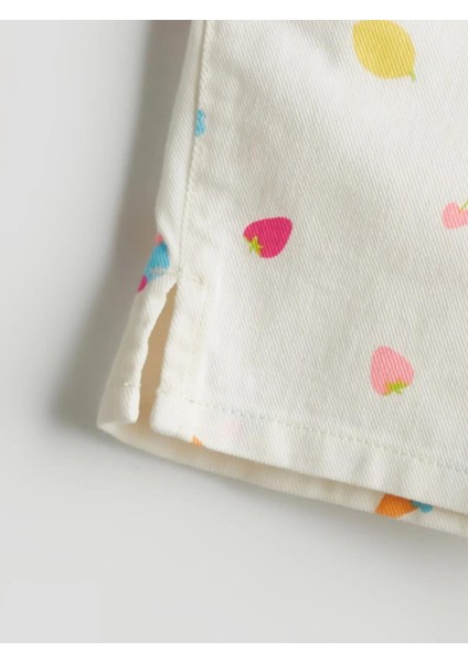 Lcw Kids Beli Lastikli Gabardin Kız Çocuk Şort (S5) fiyatları