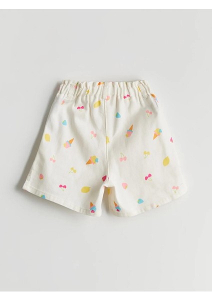 Lcw Kids Beli Lastikli Gabardin Kız Çocuk Şort (S5) modelleri