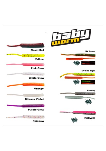 Baby Worm 5,2cm Floating Lrf Silikonu Yellow modelleri