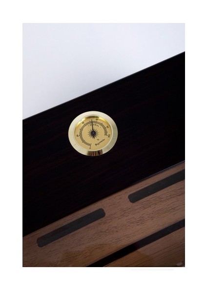 Yarım Cam Tavan Puro Humidor / Puro Saklama Kutusu - Siyah 0199 fiyatları