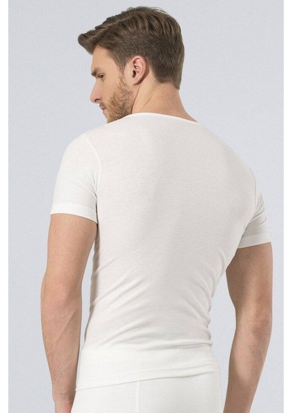 Unisex V Yaka Kısa Kollu Termal Üst Içlik 191