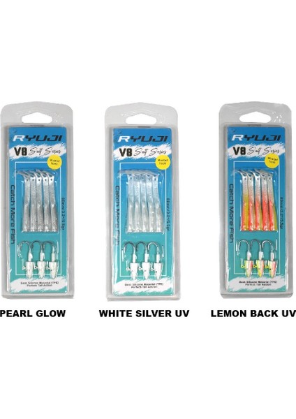 V8 8cm 5.5gr Silikon Yem Pınk Uv fiyatları