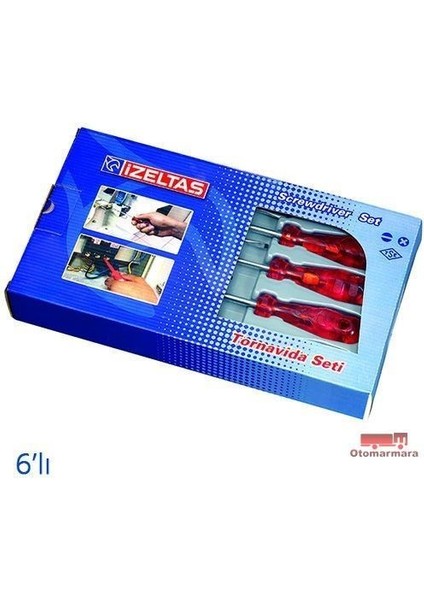 Izeltaş 4120 Kraft Seri Yıldız Uçlu Tornavida Seti 6 Parça – 4120008106
