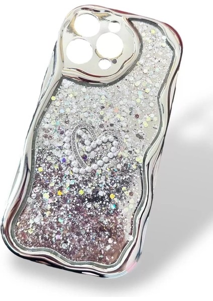 Gri Renk Simli Kalpli 13 Pro Max Telefon Kılıfı indirimleri