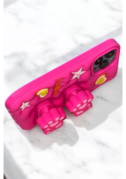 Pembe Renk Pati Figürlü 13 Pro Max Telefon Kılıfı indirimleri