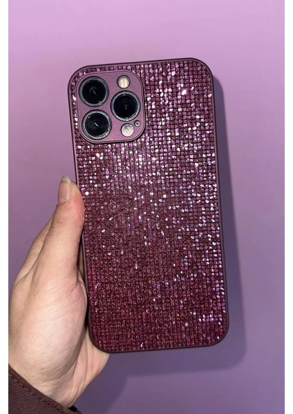 Mor Renk Taşlı 14 Pro Max Telefon Kılıfı fiyatları