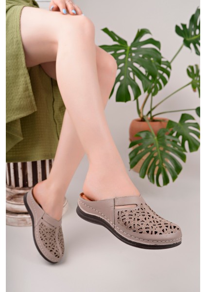 Kadın Hakiki Deri Vizon Masaj Tabanlı Rahat Terlik( 1 Numara Büyük Sipariş Veriniz) fiyatları