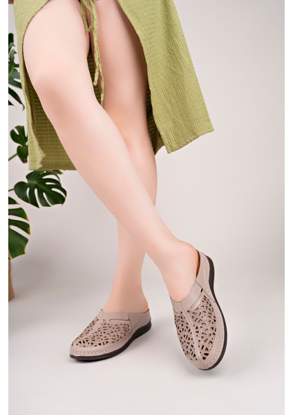 Kadın Hakiki Deri Vizon Masaj Tabanlı Rahat Terlik( 1 Numara Büyük Sipariş Veriniz) modelleri