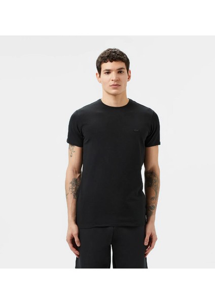 Bisiklet Yaka Paris Slim Fit Siyah