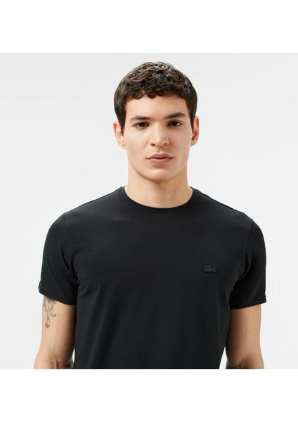 Bisiklet Yaka Paris Slim Fit Siyah