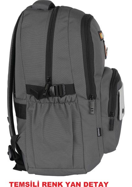 Yeşil 2057 Su Geçirmez Astarlı Kumaş Okul Sırt Çantası modelleri