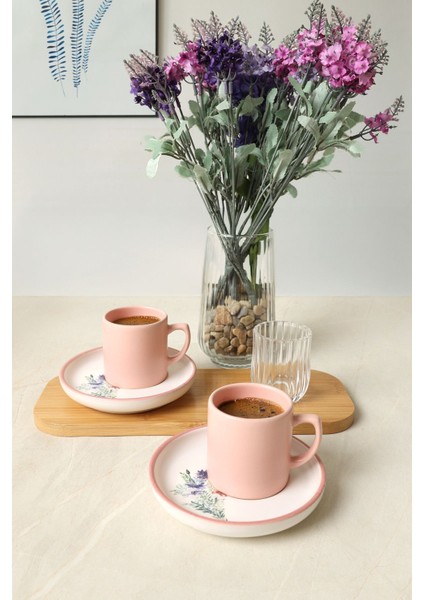 Elegant Blossoms Pembe Kahve Takımı 4 Parça 2 Kişilik 21793 fiyatları