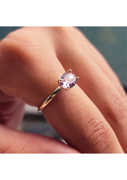 Gümüş Yüzük - 1.10 Karat Yan Zultanit Taşlı Octagon Swarovski 925 Ayar Gümüş Evlilik Teklifi Yüzüğü fırsatları