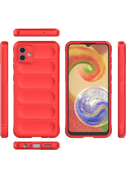 Samsung Galaxy A04E Kılıf Optimum Silikon - Kırmızı Dpmah modelleri