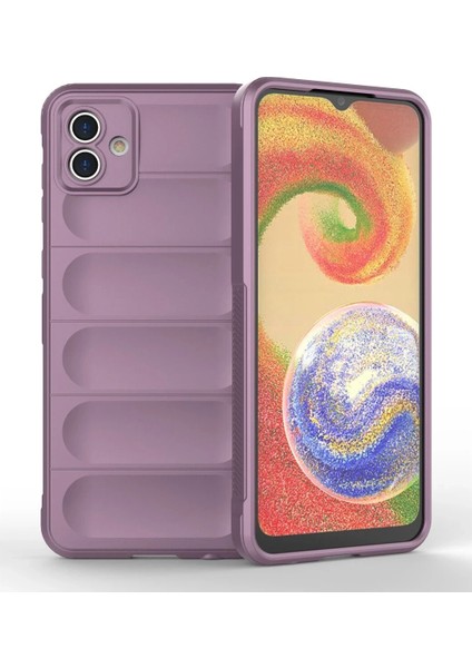 Samsung Galaxy A04E Kılıf Optimum Silikon - Mor Dpmah