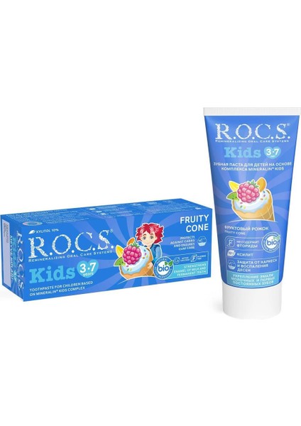 Nessiworld R.o.c.s.kids Diş Macunu 3-7 Yaş 35 ml Meyve Külahı