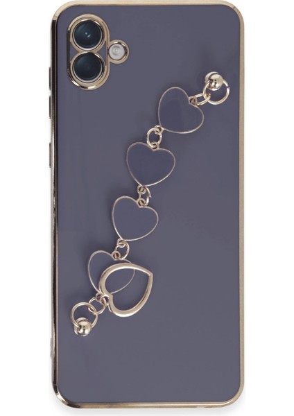 Samsung Galaxy A04E Kılıf Esila Silikon - Gri Dpmah