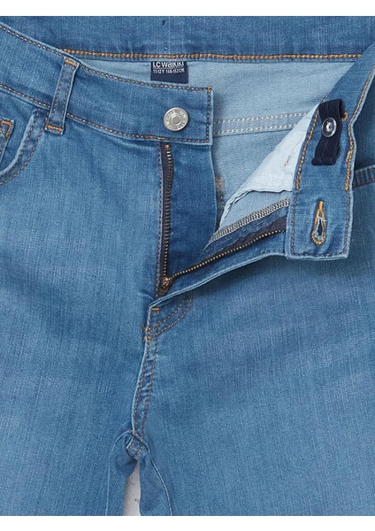 Lcw Kids Beli Ayarlanabilir Lastikli Erkek Çocuk Jean Pantolon (S5) modelleri