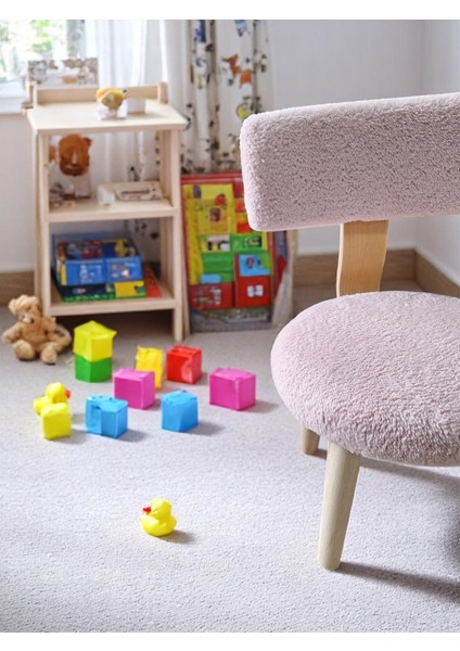 Çocuk Sandalyesi, Teddy Kumaş Kaplı, 3-7 Yaş Etkinlik & Çalışma Sandalyesi, Montessori Stil fiyatları