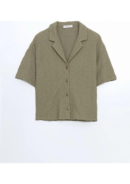 Lcw Vision Loose Fit Dokulu Kadın Gömlek (S5) indirimleri