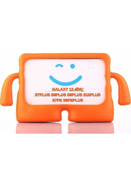 Samsung Galaxy Tab S9 Fe Plus S7FE S10-S9-S8-S7 Plus 12.4inç Kılıf Çocuklara Özel Silikon Kılıf