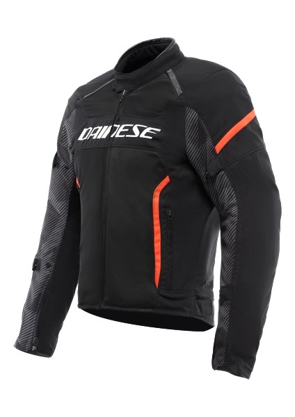 Air Frame 3 Tex Ceket Yazlık Siyah Kırmızı Fluo Renkli Motorcu Mont