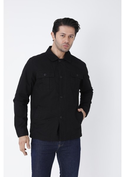 Erkek Mevsimlik Mont Ceket Düğmeli 4 Cepli %100 Pamuk Kumaş fiyatları