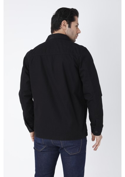 Erkek Mevsimlik Mont Ceket Düğmeli 4 Cepli %100 Pamuk Kumaş modelleri