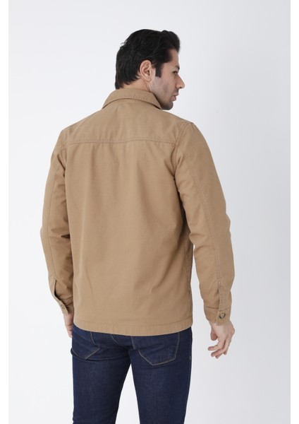 Erkek Mevsimlik Mont Ceket Düğmeli 4 Cepli %100 Pamuk Kumaş fiyatları