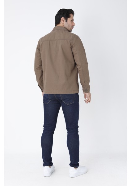 Erkek Mevsimlik Mont Ceket Düğmeli 4 Cepli %100 Pamuk Kumaş fiyatları