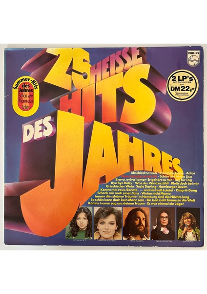 25 Heisse Hits Des Jahres Lp Plak (Orjnal Dönem Baskı Plak)
