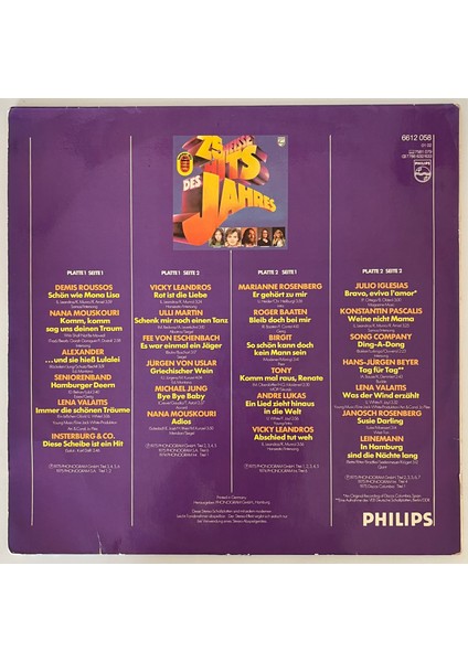 25 Heisse Hits Des Jahres Lp Plak (Orjnal Dönem Baskı Plak) fiyatları