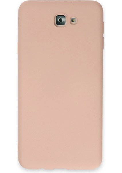 Samsung Galaxy J7 Prime Kılıf Nano Içi Kadife Silikon - Pudra Dpmah