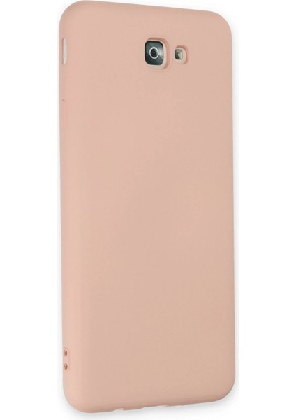 Samsung Galaxy J7 Prime Kılıf Nano Içi Kadife Silikon - Pudra Dpmah