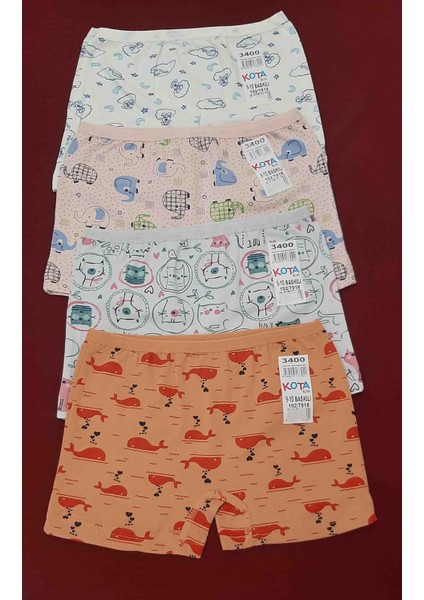 Kids Kız Çocuk Boxer 4'lü Paket